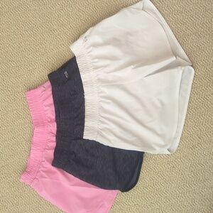 Three pair Girls large DSG Shorts
